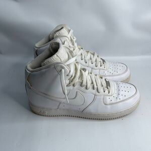 Nike Air Force 1 07 White 315121-115 High Top Leather Sneaker Shoes Mens Sz 13‎
